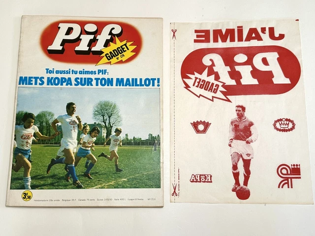SUPPLEMENT AU PIF-GADGET N° 275 ALBUM D'IMAGES COUPE DU MONDE DE FOOBALL 1974